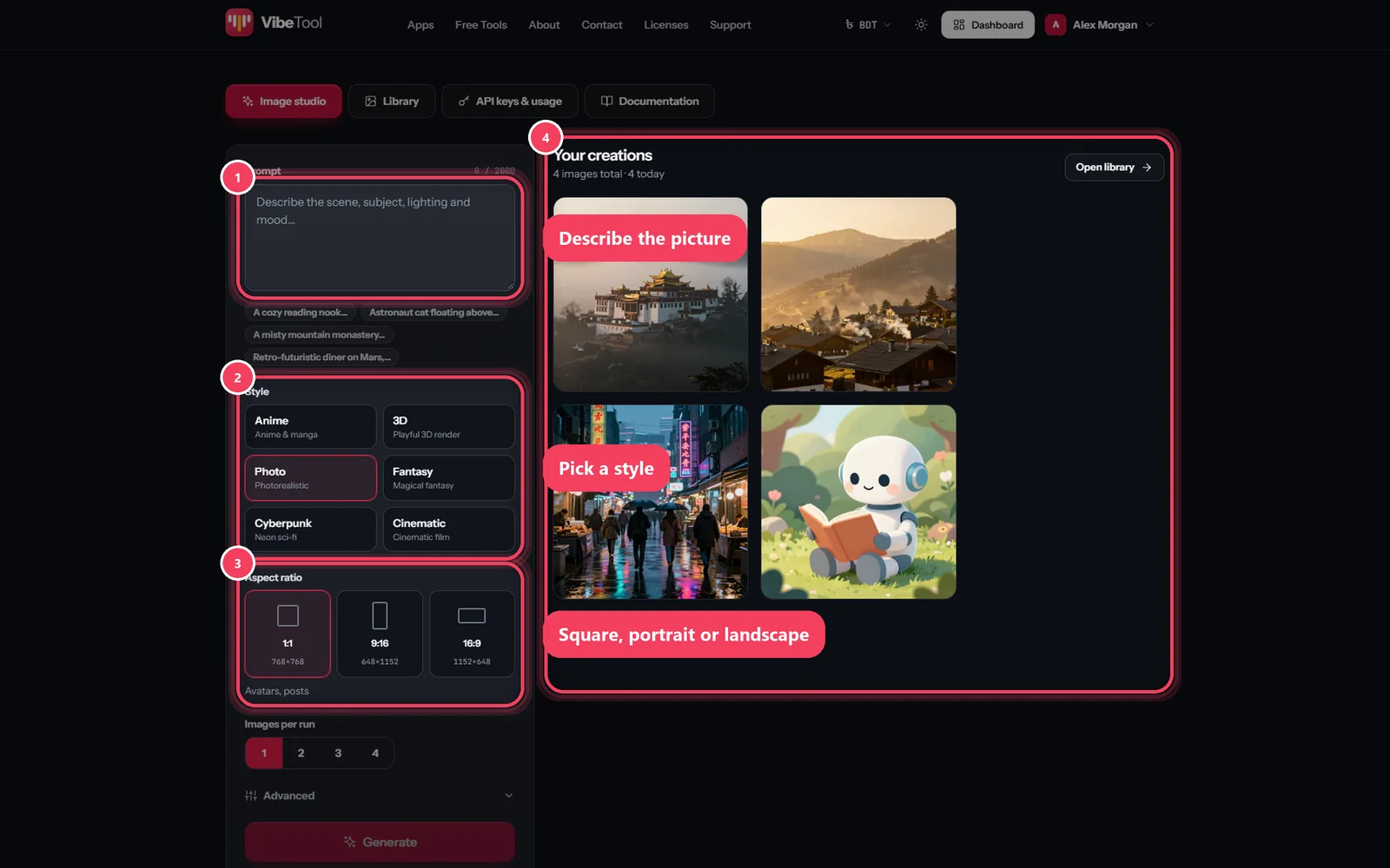 AI Image Generator API screenshot 1